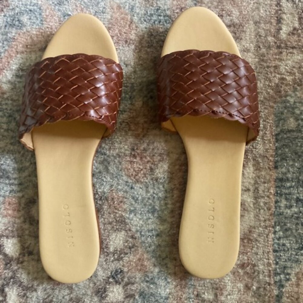 Nisolo Isla Woven Slide Sandals